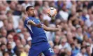  ?? Photograph: Jacques Feeney/ Offside/Getty Images ?? Levi Colwill was let down by the structure as he faced the task of defending against Mohamed Salah.