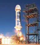  ?? [BLUE ORIGIN] ?? Les géants américains ont des projets pour aller sur Mars, contrairem­ent aux groupes européens. Ne manque-t-il pas des projets embléJeff Bezos, le PDG d’Amazon, s’est lancé dans la conquête de Mars avec Blue Origin.