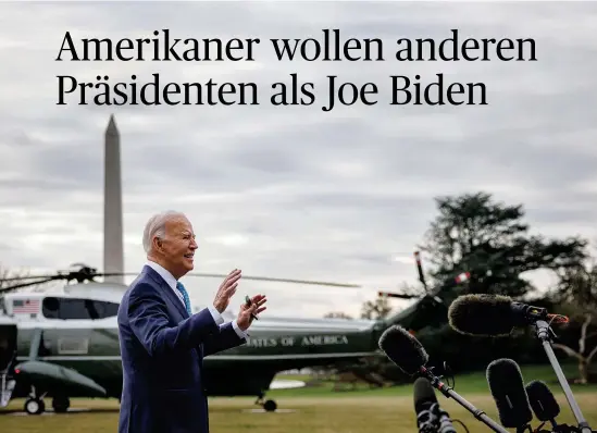  ?? [Imago] ?? Präsident Biden versucht, seine Wähler zu beschwicht­igen: Er habe alles im Griff, ist die Botschaft aus dem Weißen Haus.