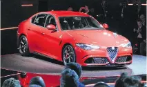  ?? GRAEME FLETCHER/DRIVING ?? 2016 Alfa Romeo Giulia is elegant inside and out and hits 100 km/h in 3.9 seconds.