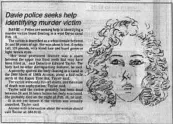  ?? FILE ?? An article appeared in the South Florida Sun Sentinel on March 2, 1984, reporting that Davie Police were seeking help to identify the body of a woman who was found in a Davie canal on Feb. 18, 1984.