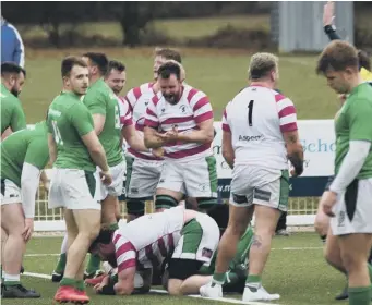  ?? ?? Jack Osgood scores one of his two tries against the Wild Geese Picture: Darryl Sears of DAS Sport Photograph­y