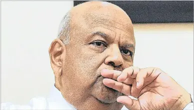  ??  ?? Finance Minister Pravin Gordhan said that the country needed to be mindful of how it conducted politics and ‘not shoot itself in the foot’.