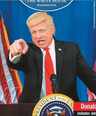  ??  ?? Donald Trump Imitador: John Di Domenico