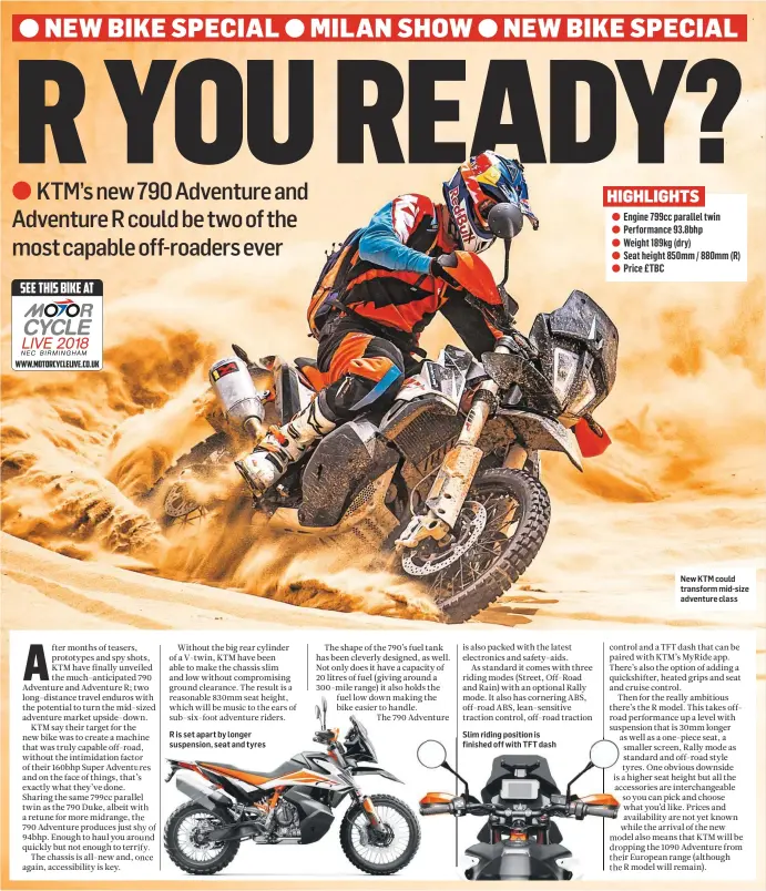  ??  ?? New KTM could transform mid-size adventure class