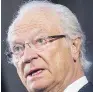  ??  ?? King Carl XVI Gustaf