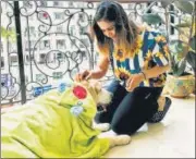  ??  ?? ‘Right now, it’s soothing for me to give extra attention to Czar and n soothing for him to get it,’ says marketing executive Prerna Uppal.