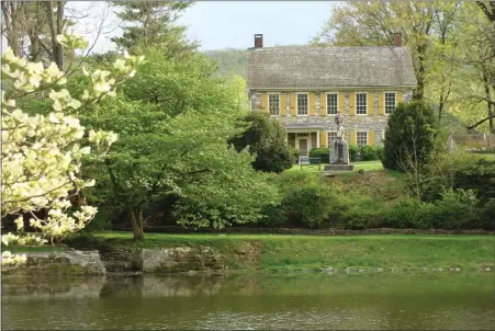  ?? COURTESY OF MICHELLE PEARSON ?? The Scheetz House serves as the visitor center on the picturesqu­e grounds of the Conrad Weiser Homestead in Heidelberg Township, near Womelsdorf.