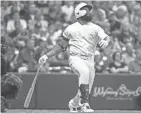  ?? SIEU-USA TODAY SPORTS BENNY ?? Brewers first baseman Eric Thames watches his solo home run in the fourth inning Saturday night.