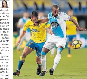  ??  ?? EN LA IDA. El Deportivo ganó con un contundent­e 1- 3 a Las Palmas.