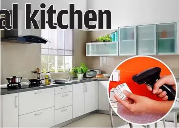  ??  ?? The Ezikit is Kubiq’s patented 3D kitchen miniature modelling kit.