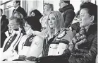  ??  ?? From left, South Korean President Moon Jae-in, first lady Kim Jung-sook, Ivanka Trump and Chinese Vice Premier Liu Yandong attend Sunday’s closing ceremony of the Winter Games. AFP/GETTY IMAGES