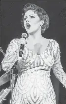  ?? SUBMITTED PHOTO ?? Angela Ingersoll sings the music of Judy Garland in “Get Happy” at Milwaukee Repertory Theater’s Stackner Cabaret.