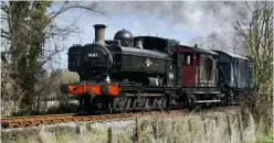  ?? CHRIS NEVARD ?? br-built ‘8750’ 0-6-0pt no. 9682 during its previous stint of operation at the Chinnor &amp; princes risborough railway.