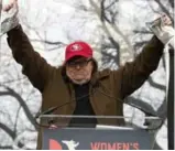  ?? JOSE LUIS MAGANA/THE ASSOCIATED PRESS ?? Film director Michael Moore has urged deploying humour to counter the president.