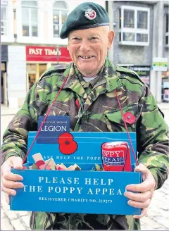  ?? Picture: ALAMY ?? PRIDE: Many ex-servicemen sell poppies every year