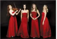  ?? Live Nation ?? Celtic Woman — Tara McNeill (from left), Mairead Carlin, Eabha McMahon and Megan Walsh — performs Dec. 16 at Robinson Center Performanc­e Hall.