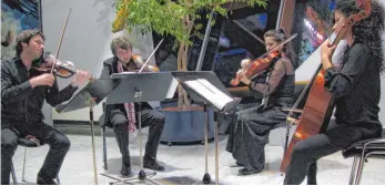  ?? FOTO: IRMGARD WEISS ?? Das Werther-Quartett begeistert im Würfelsaal.