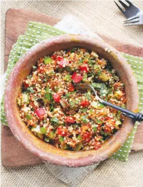  ?? LYNDA BALSLEV-TASTEFOOD ?? Southweste­rn quinoa salad