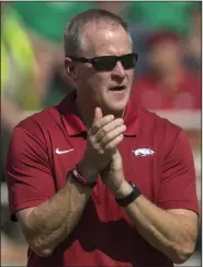  ?? (NWA Democrat-Gazette file photo) ?? Arkansas Athletic Director Hunter Yurachek said he expects the number of fans allowed for Razorback baseball games will increase in coming weeks, but he does not anticipate Baum-Walker Stadium will be at full capacity.