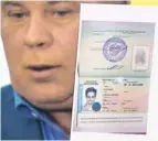  ?? | AP ?? Russian lawyer Anatoly Kucherena on Thursday shows a temporary document allowing Edward Snowden to cross the border into Russia.