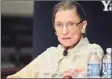  ?? Hearst Connecticu­t Media file photo ?? Supreme Court Justice Ruth Bader Ginsburg in 2012.