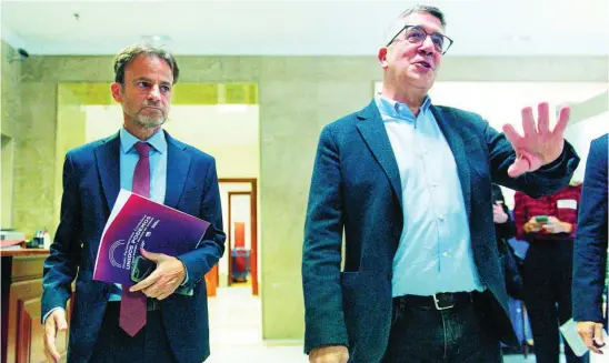  ?? ?? EP
Patxi López y Asens (Podemos), en el registro del Congreso