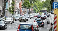  ?? Foto: Ralf Roeger, dpa ?? Aachen muss mehr für die Luftreinha­ltung tun, sagt ein Gericht. Unser Bild zeigt den Verkehr auf der Aachener Wilhelmstr­aße.