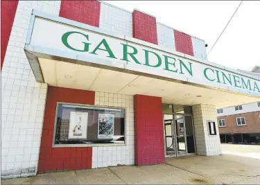  ?? Erik Trautmann / Hearst Connecticu­t Media ?? The Garden Cinema on Isaac Street on July 16 in Norwalk. A few days ahead of the public hearing on the proposed Wall Street Place developmen­t, which was knock down the Garden Cinema in order to build a parking structure, the Wall Street Neighborho­od Associatio­n is campaignin­g to save the theater.