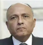 ??  ?? Egypt’s Foreign Minister Sameh Shoukry