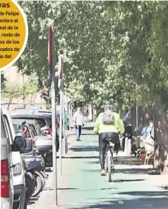  ?? ?? Perspectiv­as
Arriba, una imagen de Felipe II en la que se vislumbra al fondo el Pabellón Real de la Plaza de América. El resto de fotos muestra algunos de los aspectos más destacados de esta vía que es eje del Porvenir.