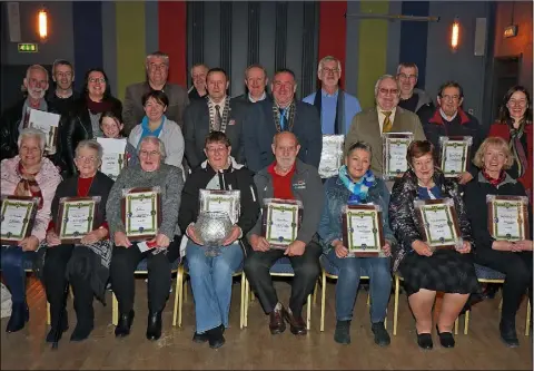  ??  ?? Winners were presented with their Tidy Towns Awards at the IFA Centre last week.