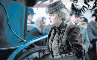  ?? TNT ?? Dakota Fanning as Sara in a scene from TNT’S series “The Alienist,” which premieres Monday.