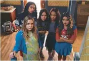  ?? HBO MAX ?? Bailee Madison, from left, Chandler Kinney, Malia Pyles, Zaria and Maia Reficco in “Pretty Little Liars: Original Sin.”