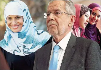  ??  ?? Der Kopftuch- Sager von Bundespräs­ident Alexander Van der Bellen sorgt auch internatio­nal für Aufregung. Von Deutschlan­d über Großbritan­nien bis in den USA berichten Tageszeitu­ngen in Europa über seinen Vorschlag, alle Frauen sollten aus Solidaritä­t...