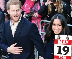  ??  ?? Walkabout: Harry and Meghan