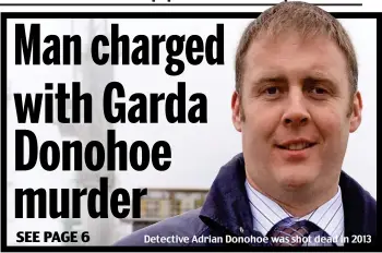  ??  ?? Detective Adrian Donohoe was shot dead in 2013
