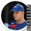  ?? ?? HAAS F1 TEAM
Mick Schumacher masih menunggu kepastian dari beberapa tim dan menunggu proyek Audi di 2026.