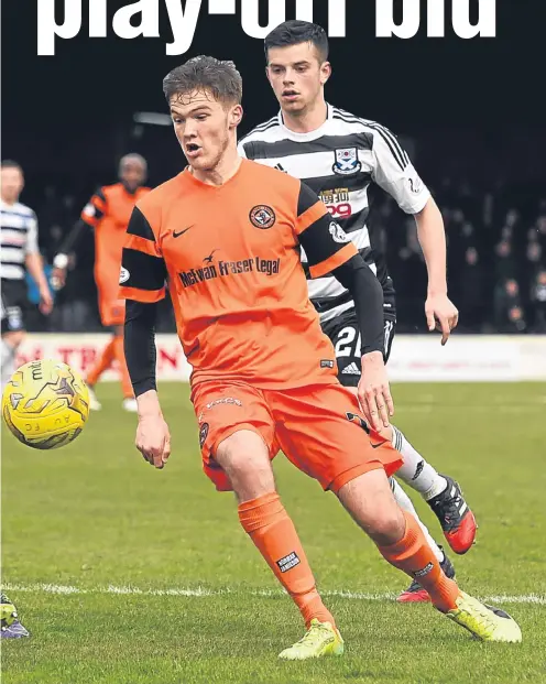  ??  ?? to go second as they were held by Ayr United to a goalless draw at Somerset Park at the weekend.