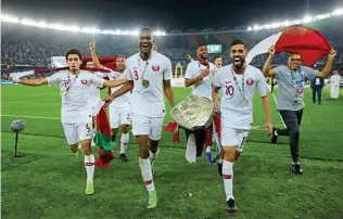  ?? ?? Reigning Asian champions…Qatar won the 2019 AFC Asian Cup