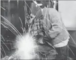  ?? RAY CHAVEZ/ STAFF ARCHIVES ?? James Emmrich Jr. works on a welding project at the Eden Area Regional Occupation Programin Hayward. More employers are seeking welders with strong science and math skills.