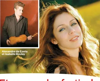  ??  ?? Alexandre da Costa et Isabelle Boulay