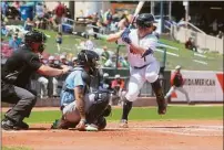  ?? Contribute­d photo ?? Former UConn shortstop Anthony Prato was recently promoted from High-A Cedar Rapids to Double-A Wichita.