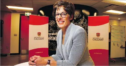  ?? AL CHAREST ?? Calgary journalist Deborah Yedlin takes a hiatus from The Herald to take on the role of chancellor at the University of Calgary.