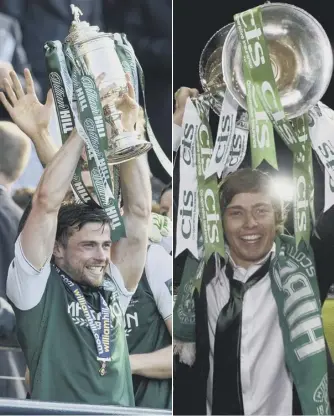  ??  ?? 0 Lewis Stevenson is the only player to win both Scottish Cup and League Cup with Hibs but says reaching the Europa League group stage would be the ‘ultimate achievemen­t’.