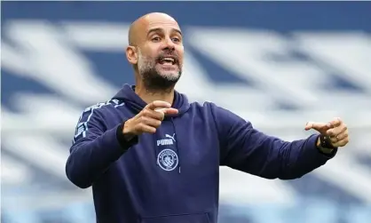  ??  ?? Pep Guardiola’s record in semi-finals is not as good as in finals. ‘I struggle a lot in my career in the semi-finals. It was easier in the finals,’ he said. Photograph: Dave Thompson/AFP/Getty Images