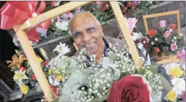  ??  ?? Lall Bridgmohan took over his father’s flower business 30 years ago and says he has never looked back.