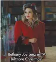  ?? ?? Bethany Joy Lenz in “A Biltmore Christmas”
