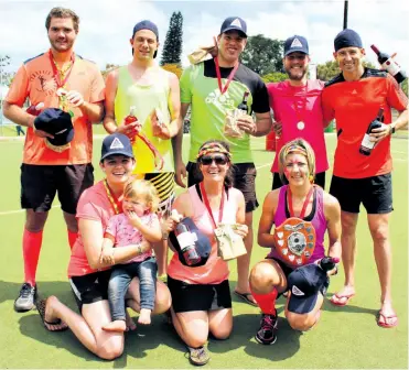  ??  ?? The winning I-Lumo-Nators team of (back) Charl van den Berg, Quinton Simpson, Richard Springorum, Marcé Bresler, Pieter Lamont; (front) Teressa and Aiyla Springorum, Jade Boyder and Desiree Verwey