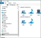  ??  ?? Einfacher Austausch: Freigegebe­ne Ordner stehen direkt im Windows-Explorer zur Verfügung.